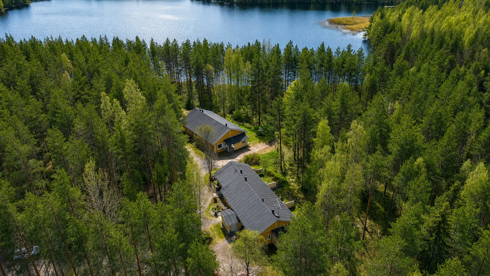 As Oy Huhtilampi Tihusniemi ilmakuva